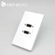 嵌入面板型 2埠VGA視訊插座