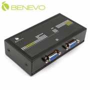 磁吸型 2埠超高頻VGA螢幕分配器(450MHz)，透過電腦USB供電