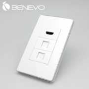 嵌入面板型 HDMI+2個Gigalan插座