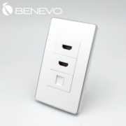 嵌入面板型 2個HDMI+Gigalan插座