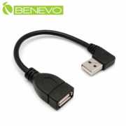右彎型 10cm USB2.0 A公-A母 高隔離延長線