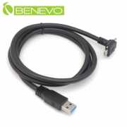 可鎖下彎型 1米 USB3.0 A公轉Type-C公訊號連接線