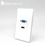 嵌入面板型 側彎HDMI+側彎VGA插座