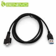 可鎖型 1米 USB3.0 A公轉Type-C公訊號連接線