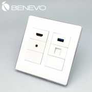 嵌入面板型 HDMI+Gigalan+3.5mm立體聲+USB3.0插座