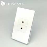 嵌入面板型 雙3.5mm立體聲 插座