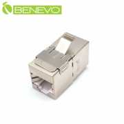 Cat6遮蔽型 模組式RJ45網路對接頭，金屬卡榫