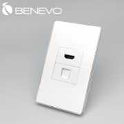 嵌入面板型 HDMI+Gigalan網路插座