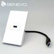 嵌入面板型 USB3.0帶線插座