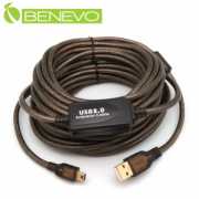 主動式 10米 USB2.0 A公-Mini B公 訊號增益延伸線