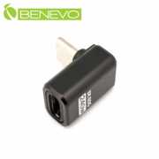 側彎型 USB5 Type-C 80Gbps 公對母轉接頭，支援240W充電