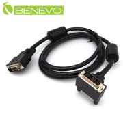 下彎型 1.5米 DVI高品質連接線(18+1)，具雙磁環