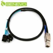 1米 Mini SAS HD SFF-8644 轉 4xSATA 伺服器硬碟陣列連接線