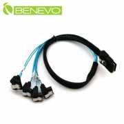 50cm SFF-8087 Mini SAS 36P轉4組彎頭SATA 7P轉接線/陣列卡擴充線