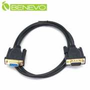 專業直通型 1米 RS232直通連接線(內部接點2,3,5，線芯22AWG，具遮蔽)