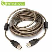 專業級 8米 USB2.0 A公-A公 高隔離連接線，採128編金屬編織與磁環