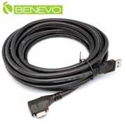 左彎可鎖型 5米 USB3.0 A(公)對Micro USB3.0(公)訊號連接線