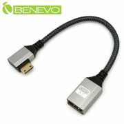 左彎型 4K Mini HDMI(公) 轉 HDMI (母) 轉接短線