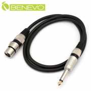1米 6.3MM公頭轉XLR(Cannon接頭)母頭 平衡式音訊連接線