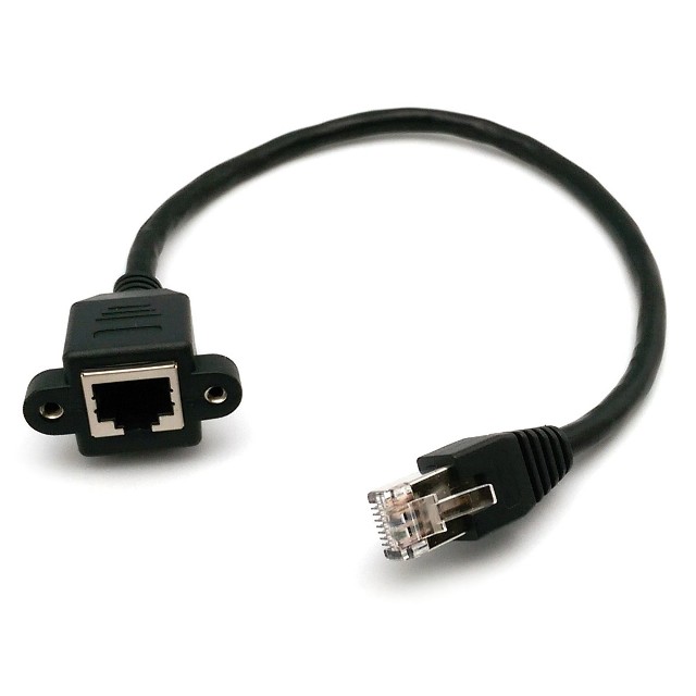 BENEVO 30cm Cat6 RJ45 延長線 - 母頭特寫