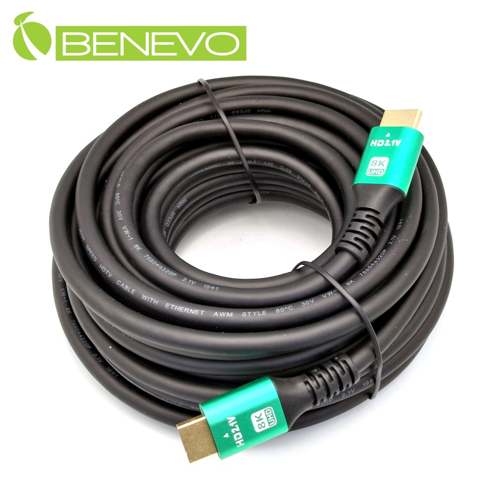 BENEVO  HD8KUHDVW-1SPEED 8KHIGH SPEED4320P V1CABLE WITH ETHERNETAWM STYLE30V80C7680 4320P 2.17680 4320P  19+1 2.1V 19+