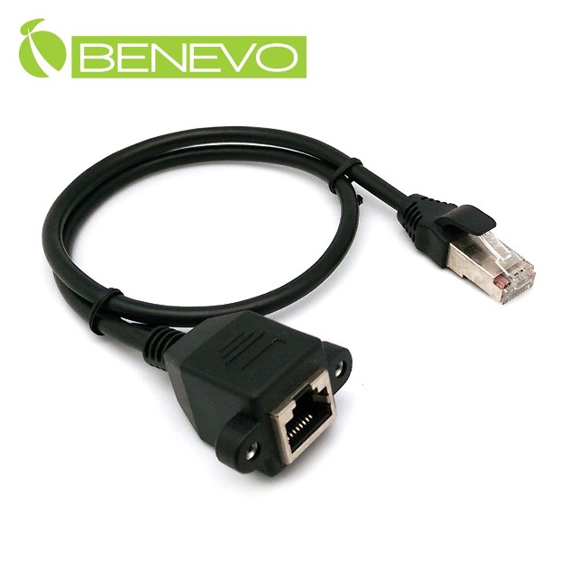BENEVO 50cm RJ45公對母延長線 - 整體外觀