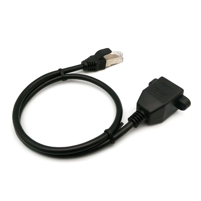 BENEVO 50cm RJ45延長線 - 線材與螺絲特寫