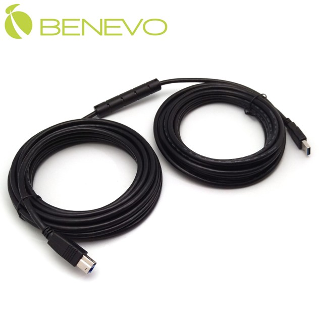 BENEVO 10米 USB3.0 A公對B公訊號增益連接線 - 產品外觀
