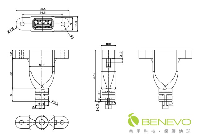 Ө2238.529.53-137.210.810.83.12BENEVO善用科技保護地球