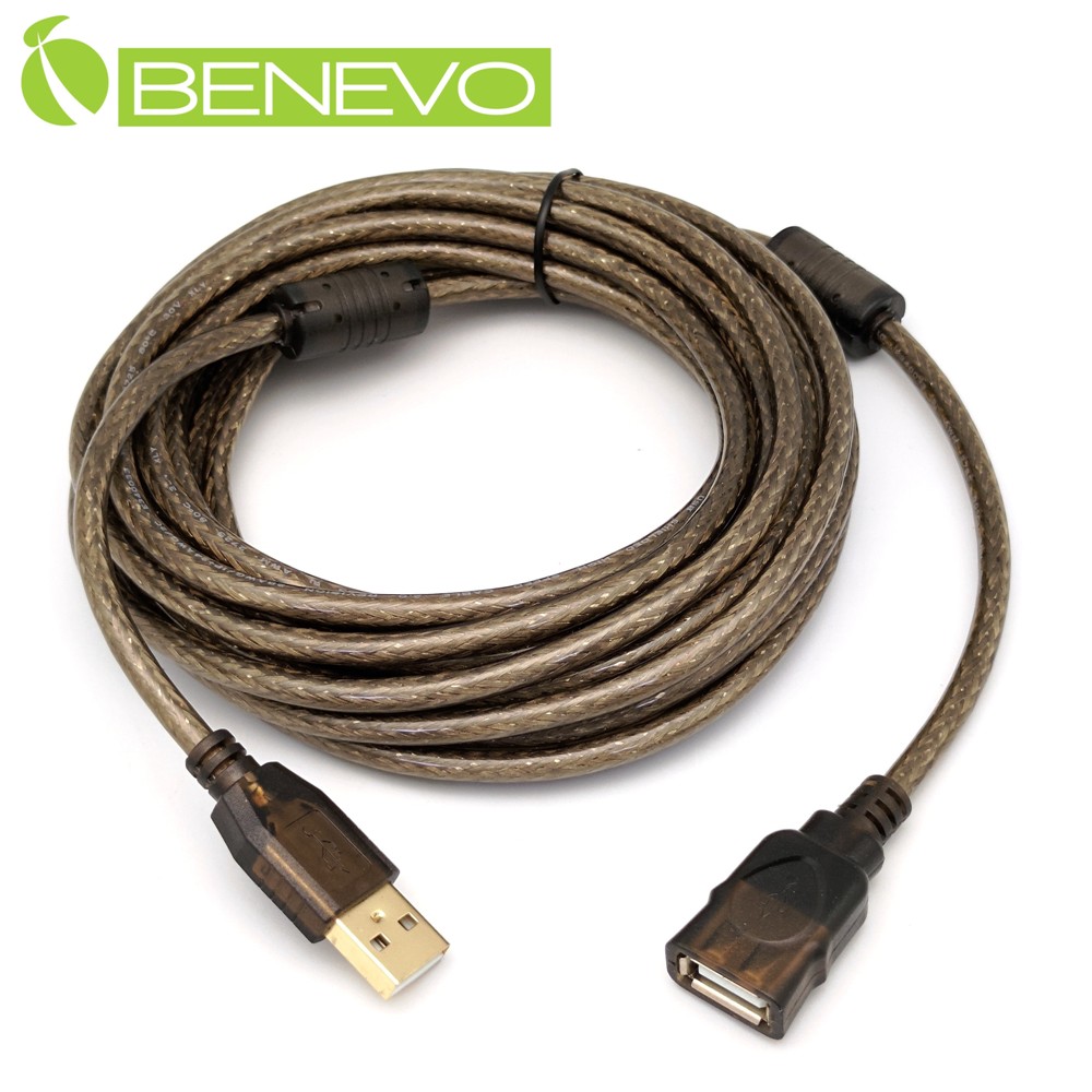 BENEVO 5米 USB2.0 A公-A母 延長線 - 高隔離設計