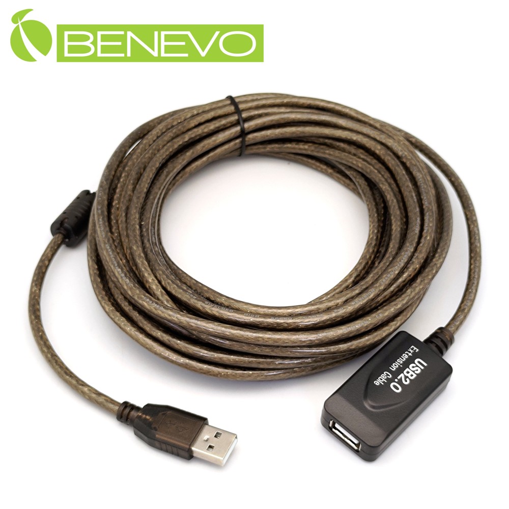 BENEVO 5米 USB2.0 A公-A母 延長線 - 高隔離設計