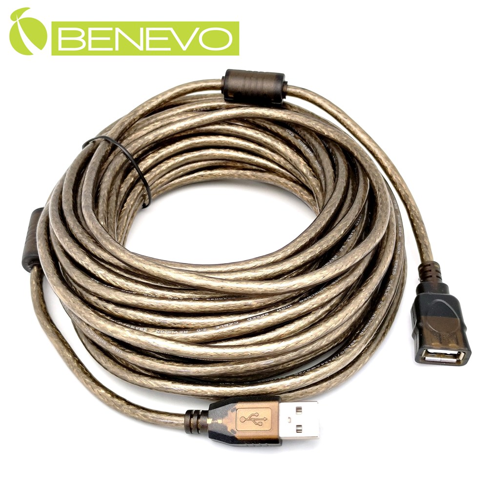 BENEVO 5米 USB2.0 A公-A母 延長線 - 高隔離設計