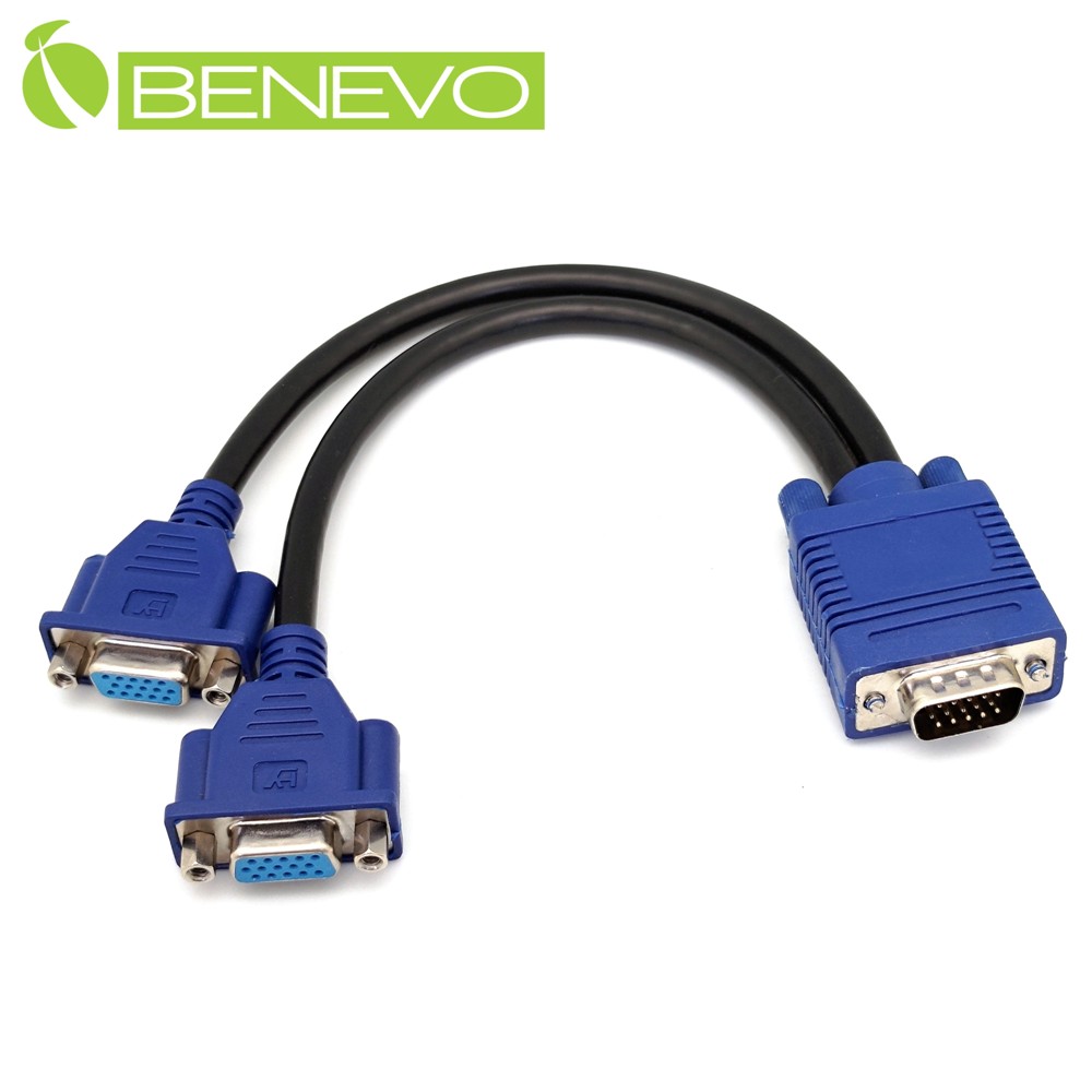 BENEVO VGA分配線 BENEVO 30cm VGA一對二視訊分配線 - 主要視圖
